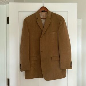 Calvin Klein fine courederoy 3 button tan blazer. 46L